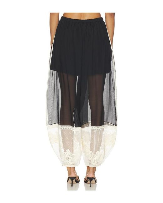 Zimmermann Black Roselight Harem Pant