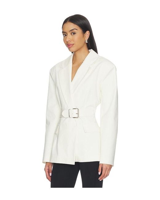 SELMACILEK White Daylight Blazer Jacket