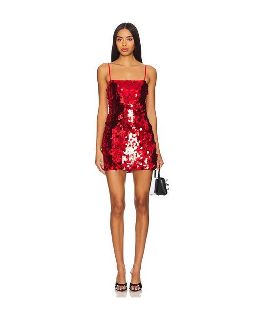 MORE TO COME Red Yarina Mini Dress
