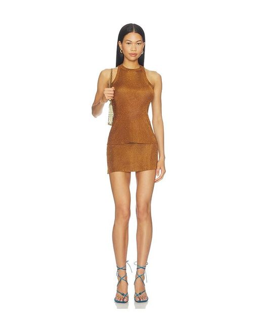 GUIZIO Brown X Revolve Millie Top