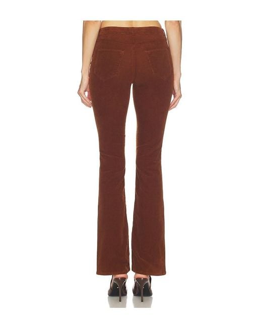 L'Agence Brown Sophie Slim Straight Pant