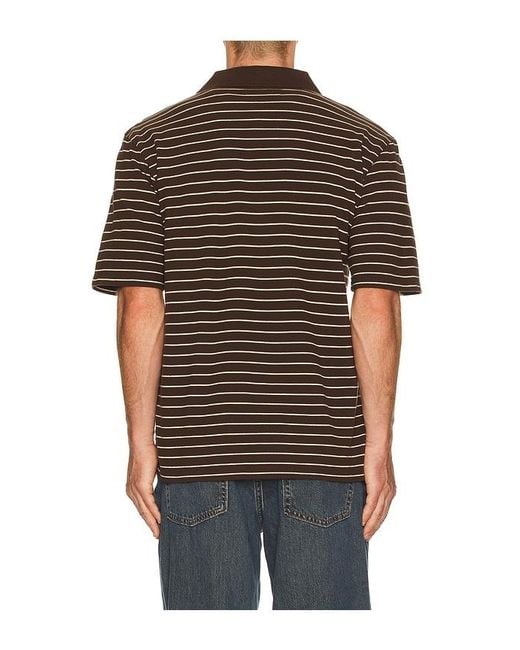 Samsøe & Samsøe Black Samac V-Neck Polo for men