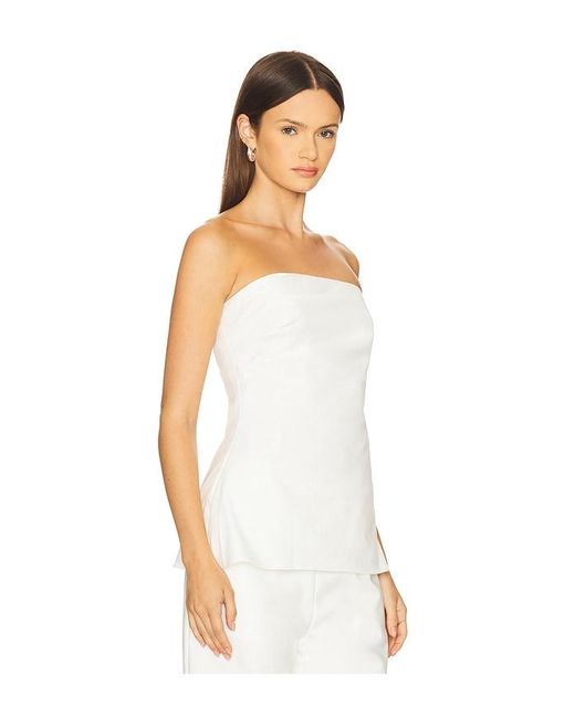 SNDY'S White Mimi Longline Top