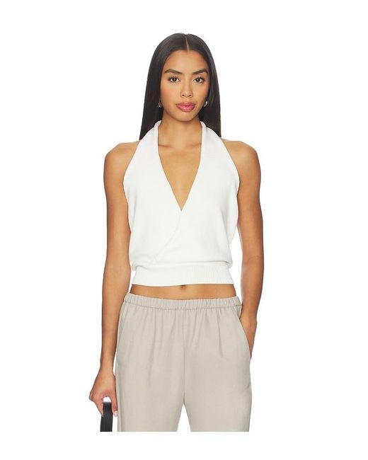 AYA MUSE Natural Knit Halter Top