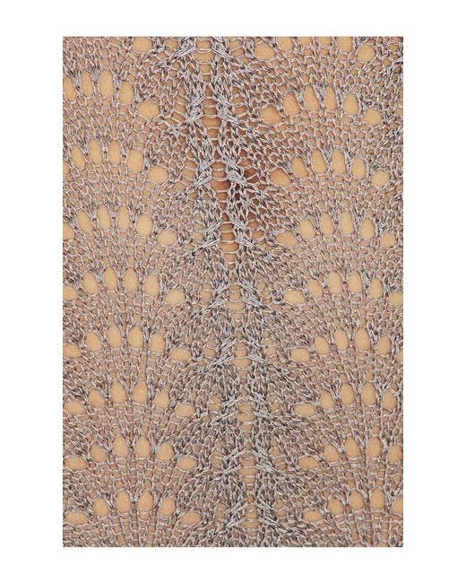 Lovers + Friends Natural Oliviyah Wavy Knit Midi Dress