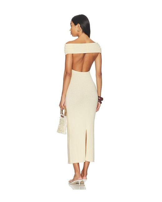 Lovers + Friends White Claudie Off Shoulder Dress