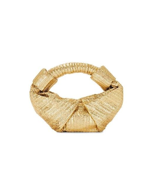 Simon Miller Metallic Raffia Lopsy Bag