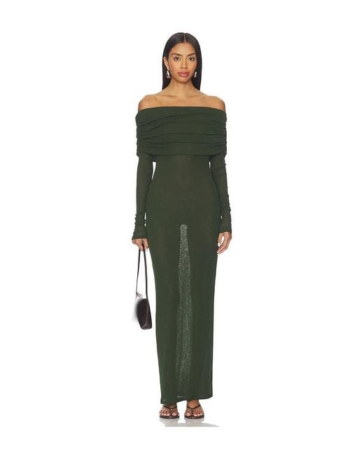 superdown Green Chantal Sheer Gown