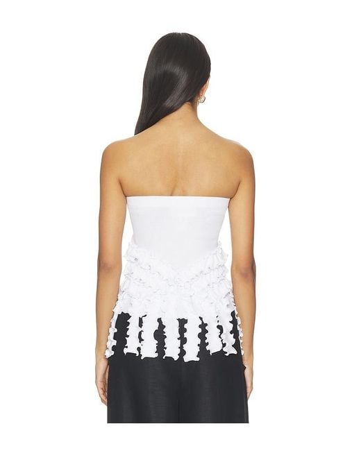 OperaSPORT White Cara Seamless Top