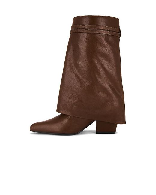 Lola Cruz Brown Mid Calf Boot