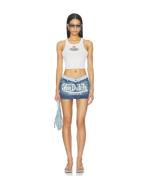Boys Lie Blue X Von Dutch Mini Skirt