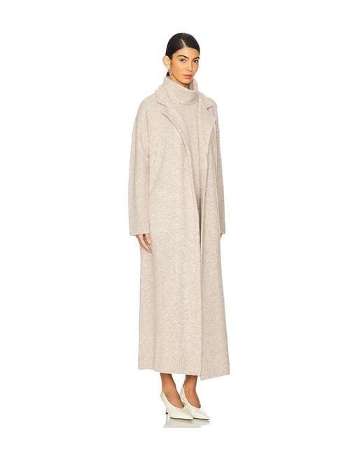 Camila Coelho White Jona Maxi Sweater Coat