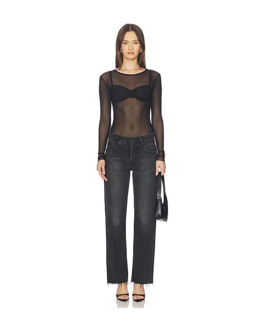 Moussy Black Glencoe Straight Low Jeans