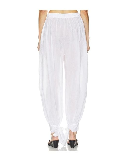 ANDAMANE White Noor Tied Up Maxi Pants