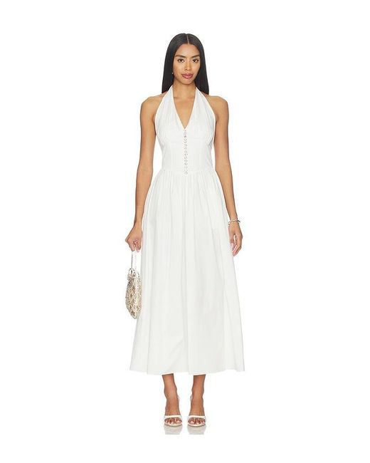 Nana Jacqueline White Isabella Dress