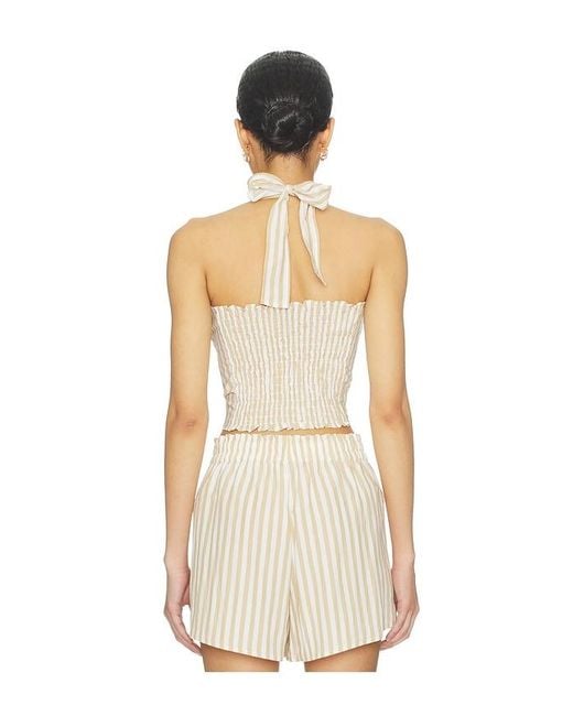 LNA Natural Lir Halter Top
