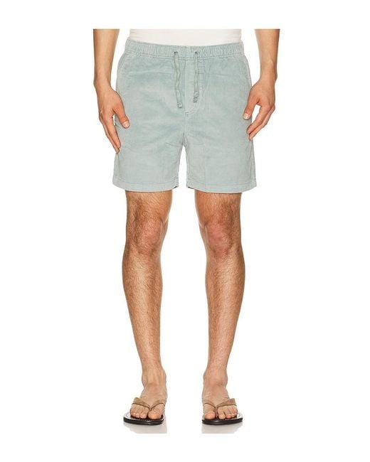 Faherty Brand Blue Essential Corduroy Shorts for men