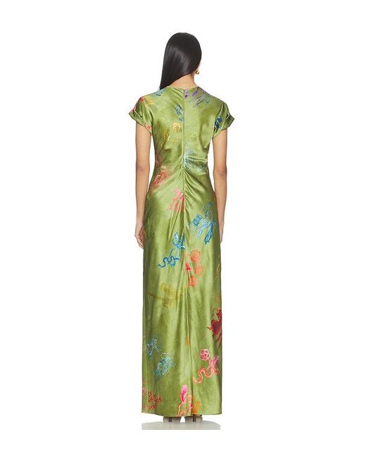 Alejandra Alonso Rojas Green Nausheen Dress