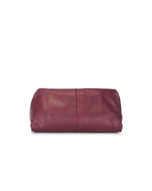 Flattered Red Clay Clutch