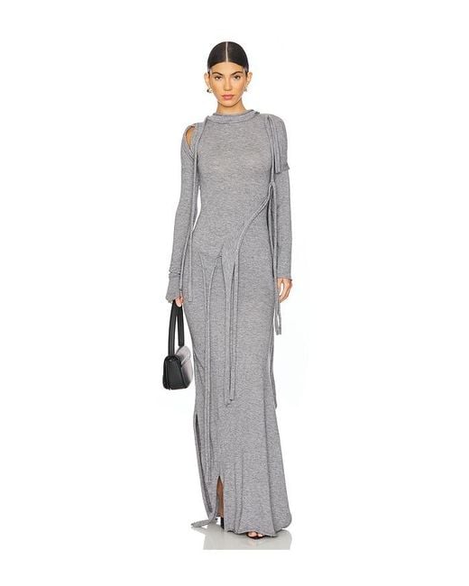 OTTOLINGER Gray Strap Maxi Dress