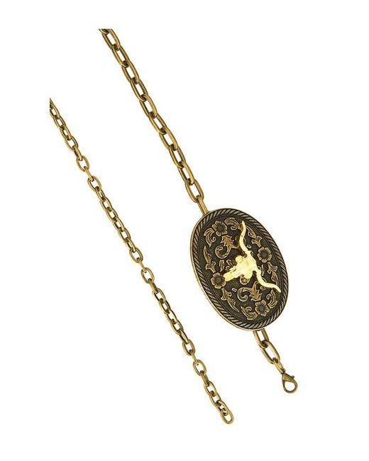 petit moments Metallic Western Chain Belt