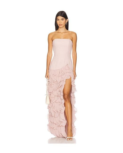 Lovers + Friends White Abendkleid Rori