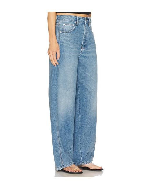 St. Agni Blue Mid Rise Balloon Jeans
