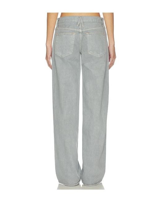 SLVRLAKE Denim Gray Lexi Low Rise Relaxed Wide Leg Jeans
