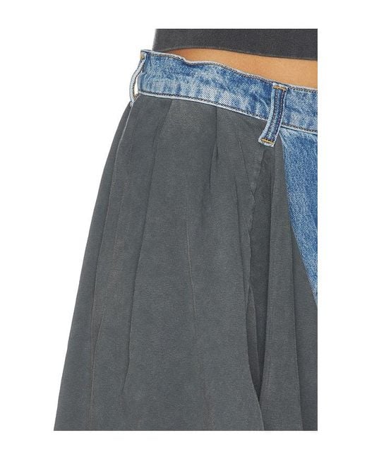 Alexander Wang Blue Slouchy Jean With Tied T-Shirt