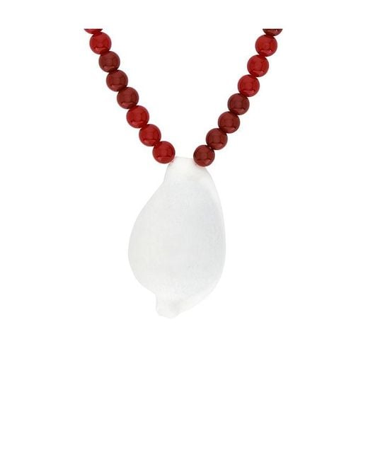 Lovers + Friends Multicolor Sage Shell Necklace