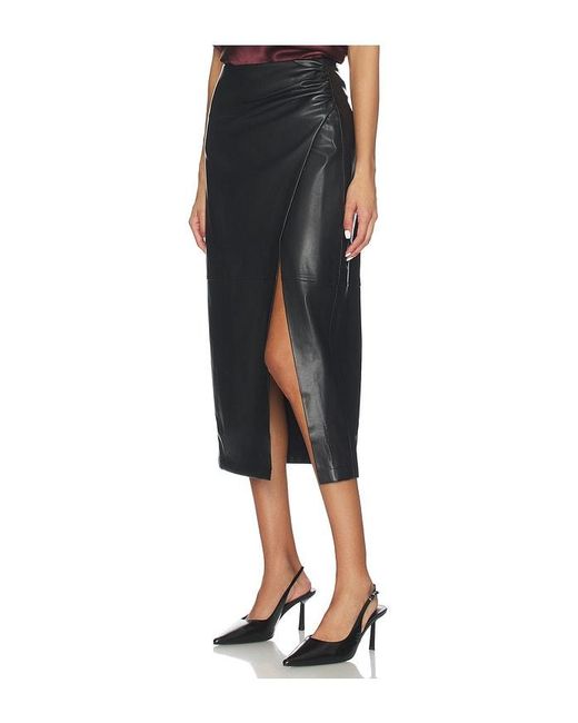 Cami NYC Black Lorena Faux Leather Skirt