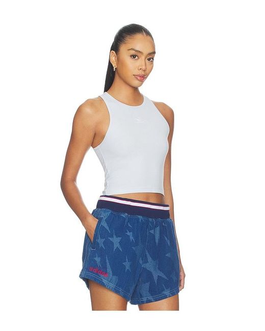 Adidas Originals Blue Essentials Rib Tank Top
