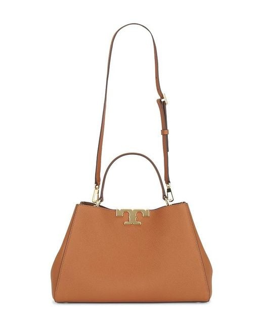 Tory Burch Brown Eleanor Soft Satchel Bag