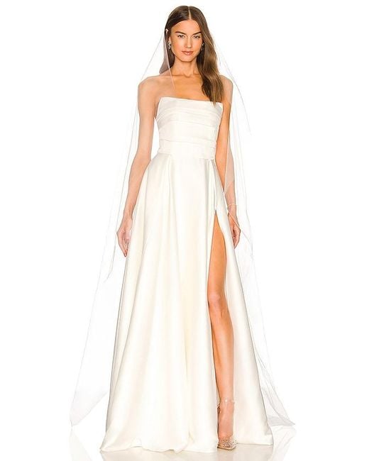 SAU LEE White X Revolve Heidi Gown