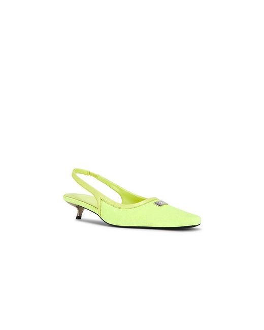 Dirt Yellow Slingback Heel