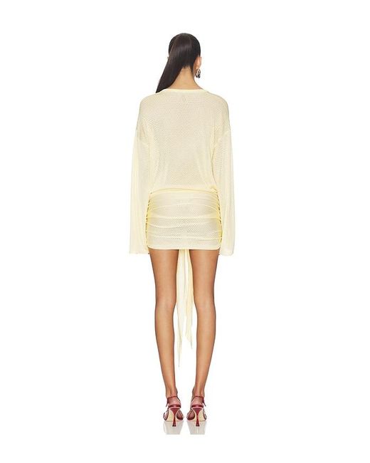 The Attico Natural Wrap Dress