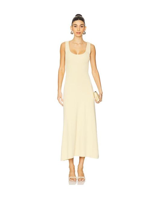 WeWoreWhat White Ruched Strap Midi Dress