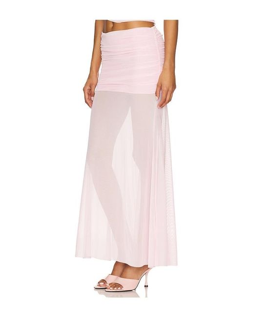 Amanda Uprichard Pink X Revolve Leo Skirt