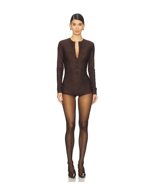 CULTNAKED Brown Good Girl Romper