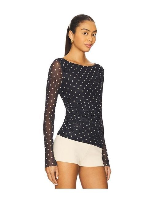 MAJORELLE Black Lena Top
