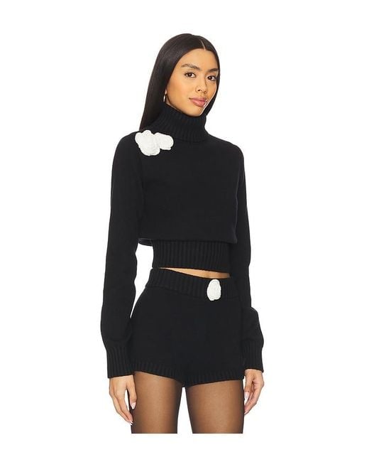Lovers + Friends Black Dinah Sweater