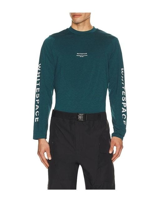 White/space Blue Graphene Crew Neck for men