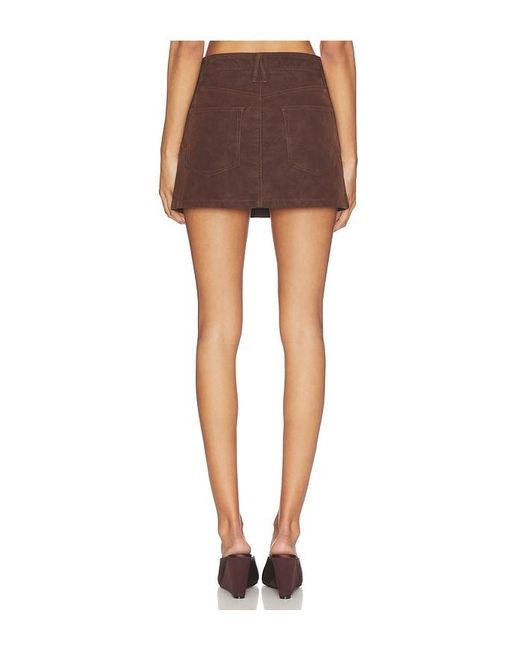 GOOD AMERICAN Multicolor Better Than Suede Good 90's Mini Skirt