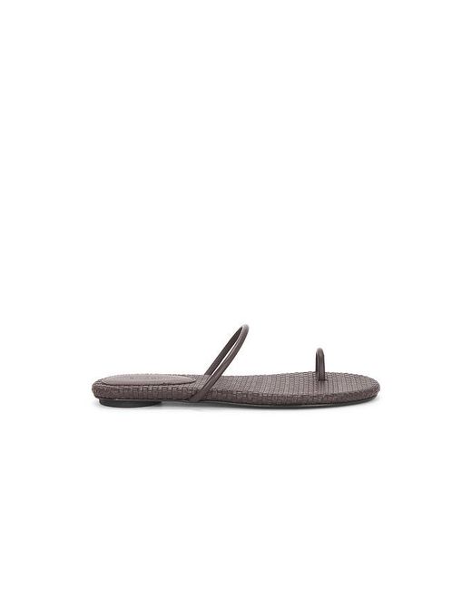 St. Agni White Woven Minimal Slide