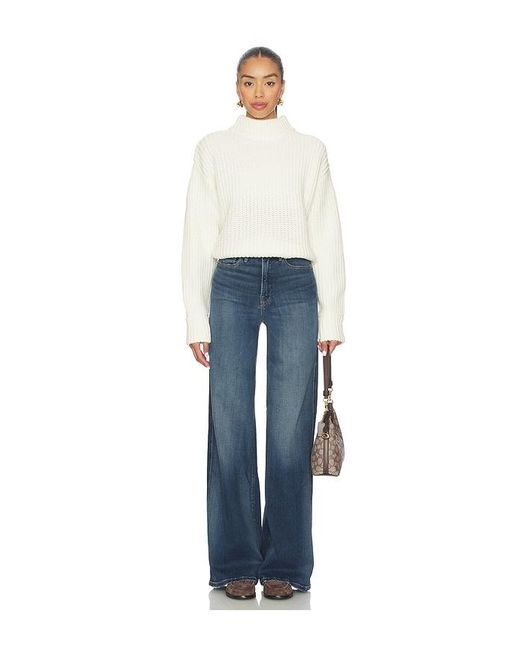 GOOD AMERICAN Blue Soft Tech Good Skate Wide Leg Jeans