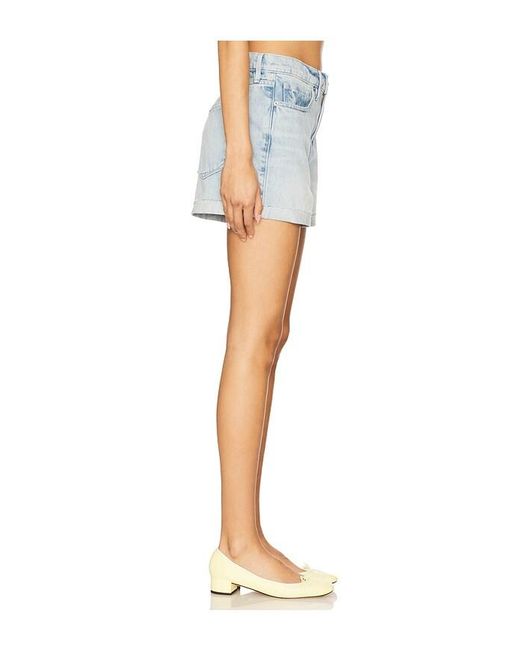 GOOD AMERICAN Blue Good '90S Shorts