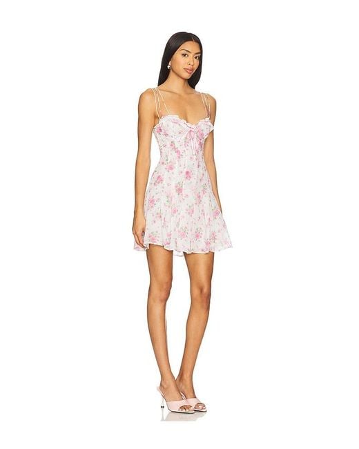 For Love & Lemons White Minikleid Kate