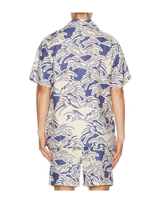 Oas Blue Rouge Cuba Shirt for men