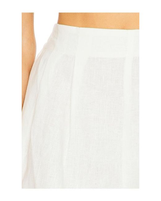 Faithfull The Brand White Mirelle Mini Shorts