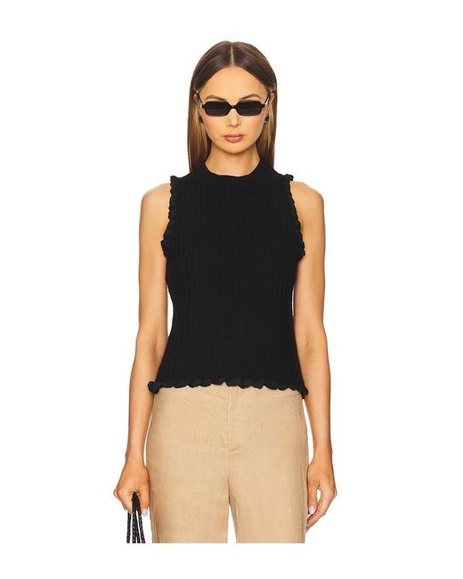 525 Blue Stephanie Whip Stitch Tank